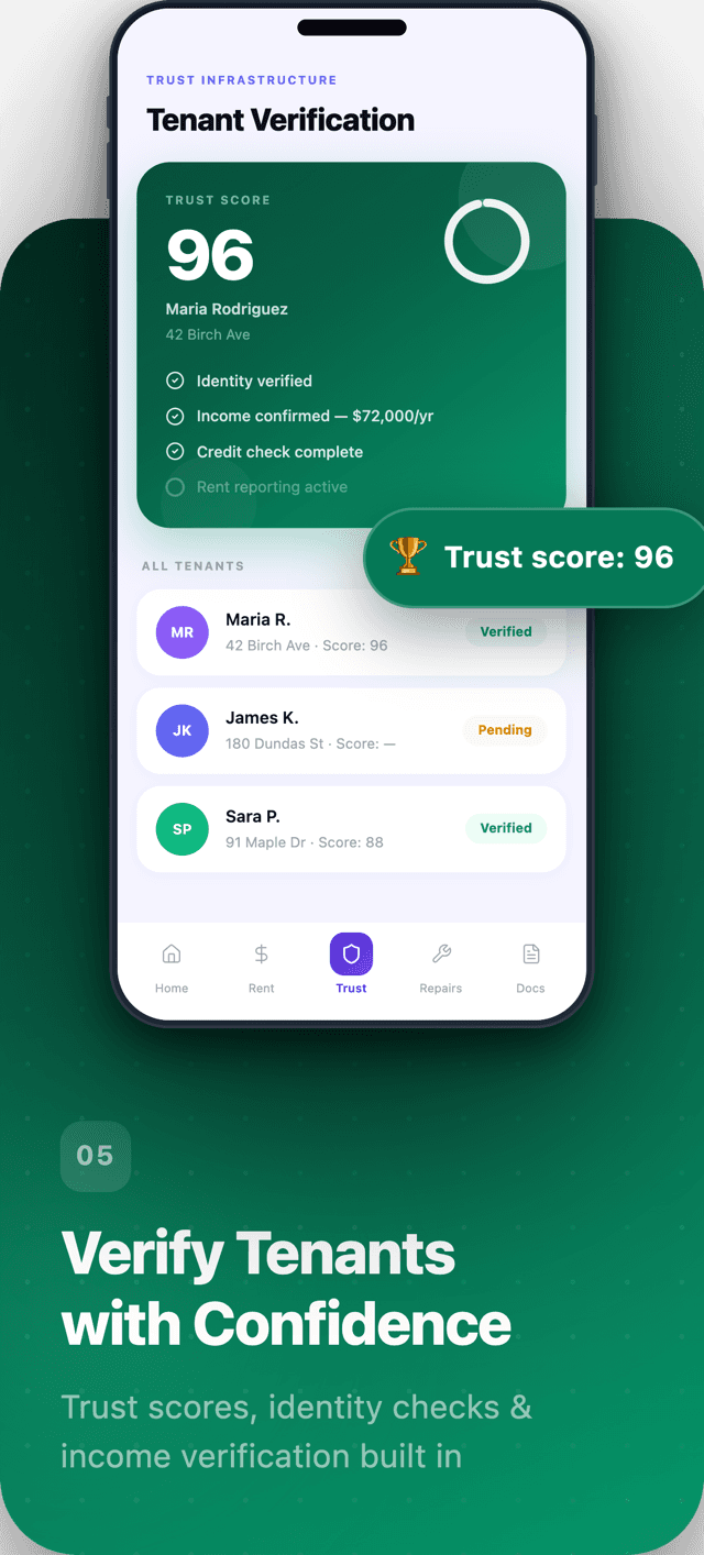 Habyn for iOS trust and verification screen